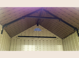 Крыша армирована металлическим профилем