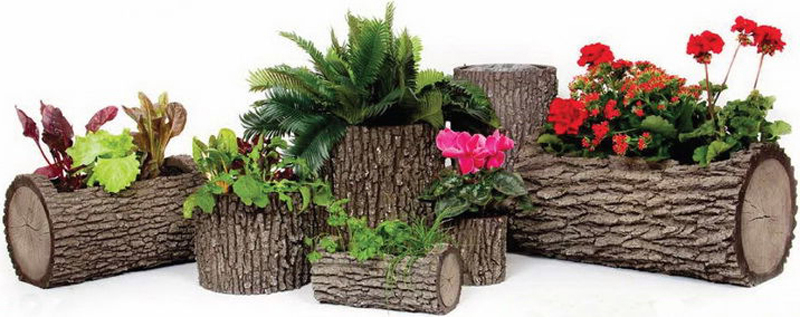 Деревянные цветочницы - универсальный вариант для любых растений